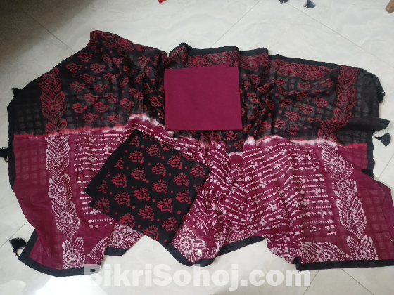 বাটিকের থ্রি পিস